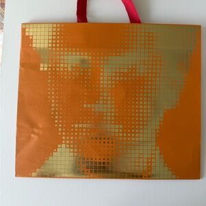 Louis Vuitton Orange and Gold paper bag